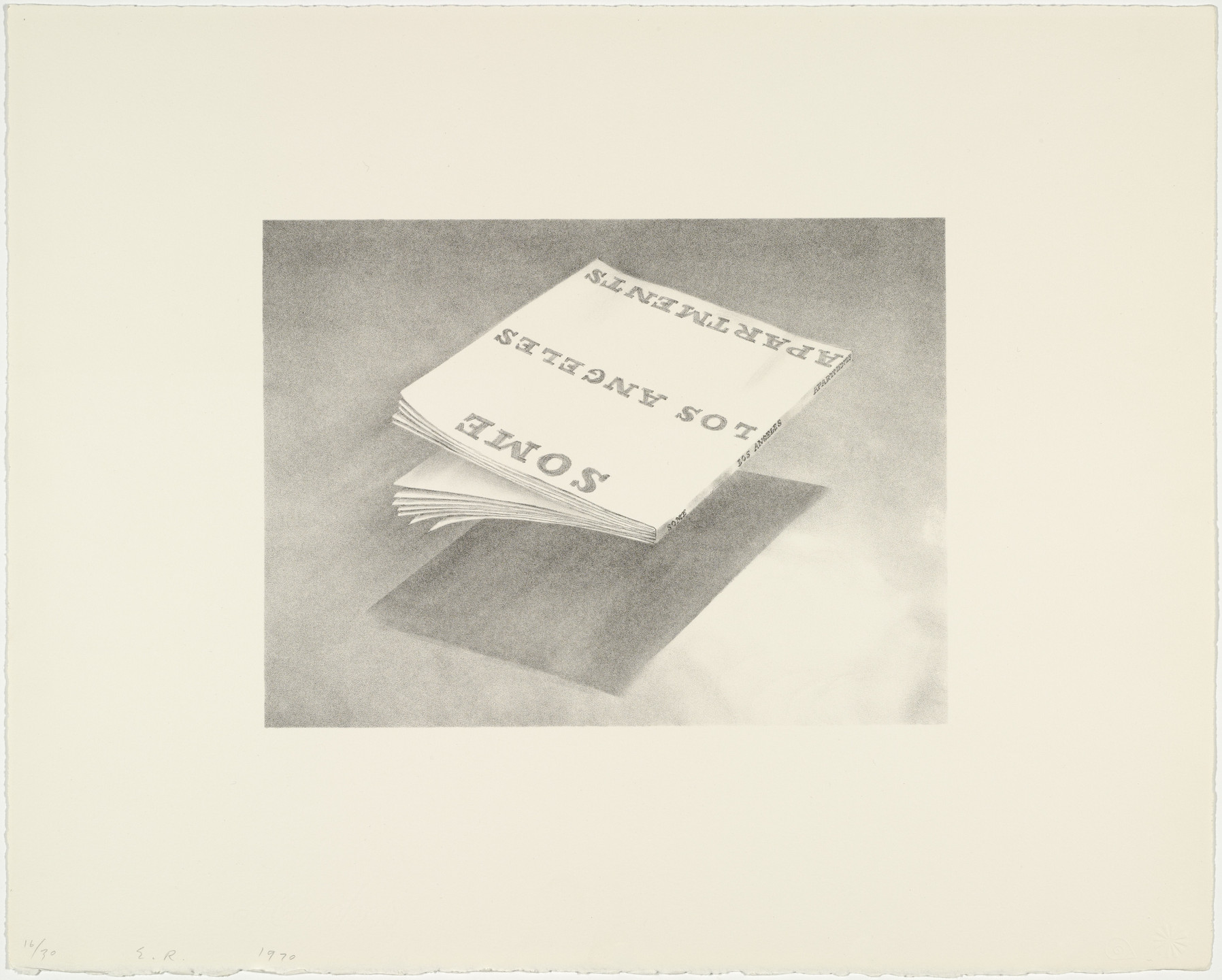Edward Ruscha. Some Los Angeles Apartments from Book Covers. 1970