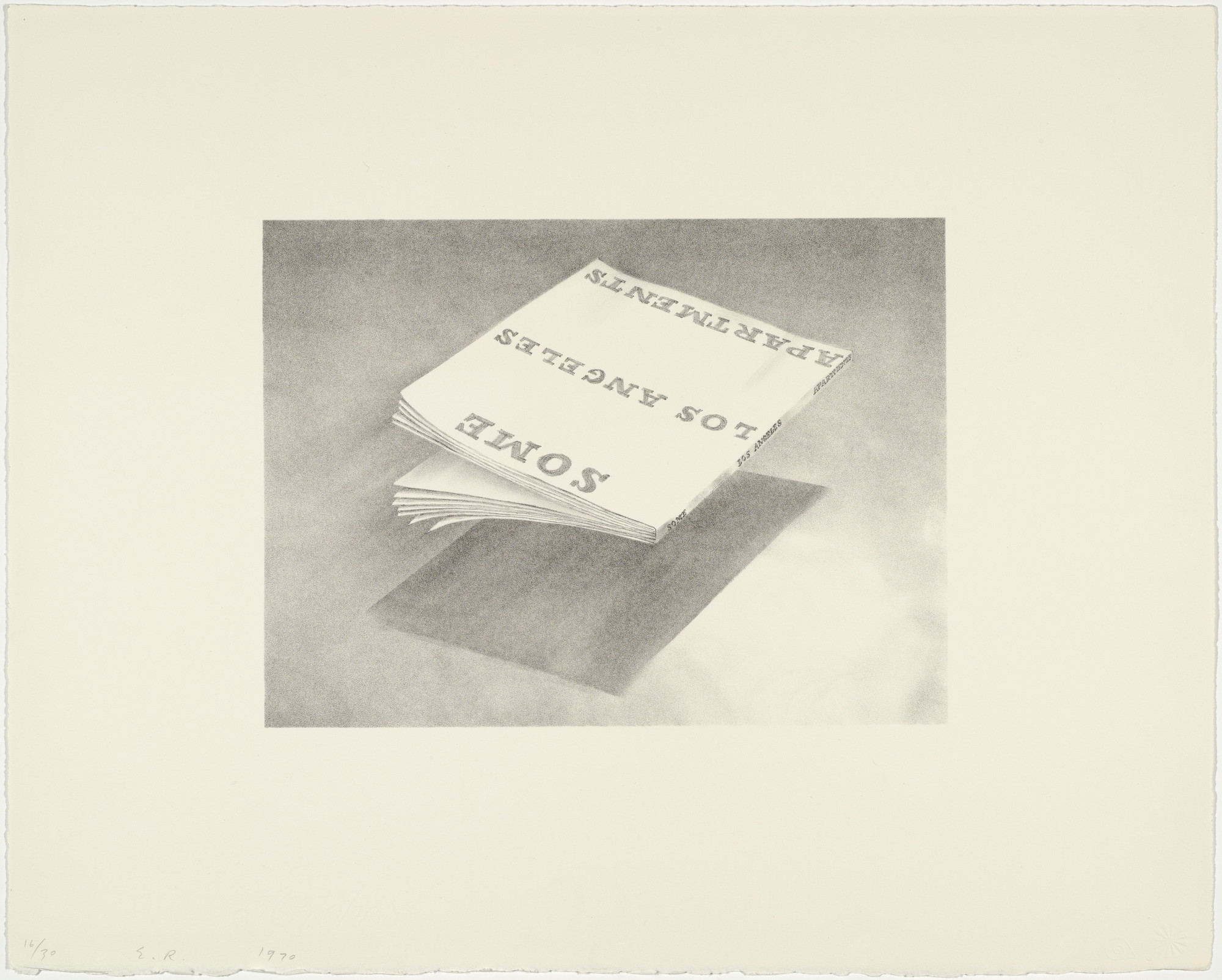 Edward Ruscha. Some Los Angeles Apartments from Book Covers. 1970