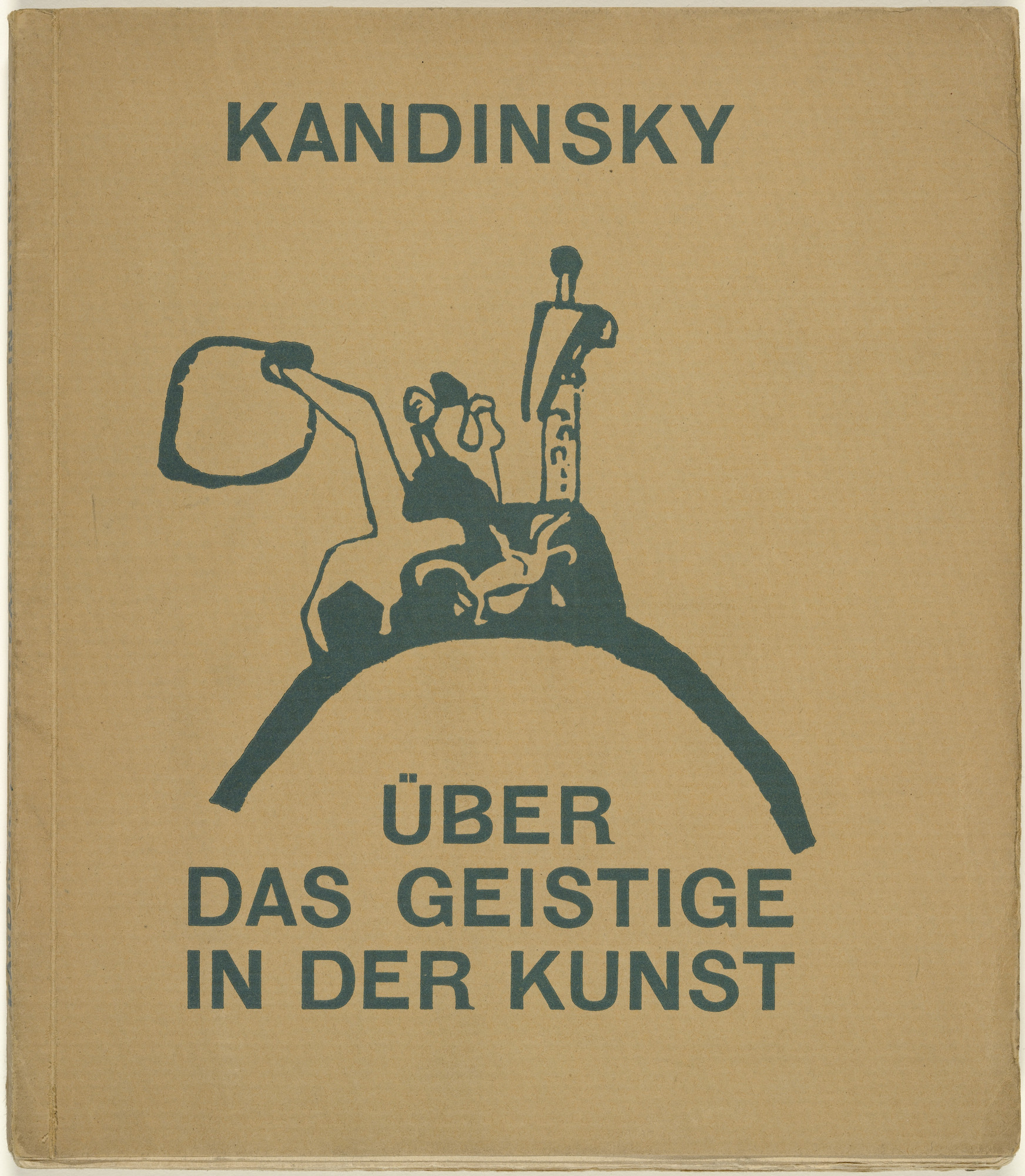 Vasily Kandinsky. Standing and Falling Tower with Rider (Stehender und Stürzender Turm mit Reiter) (cover) from Über das Geistige in der Kunst (Concerning the Spiritual Art)