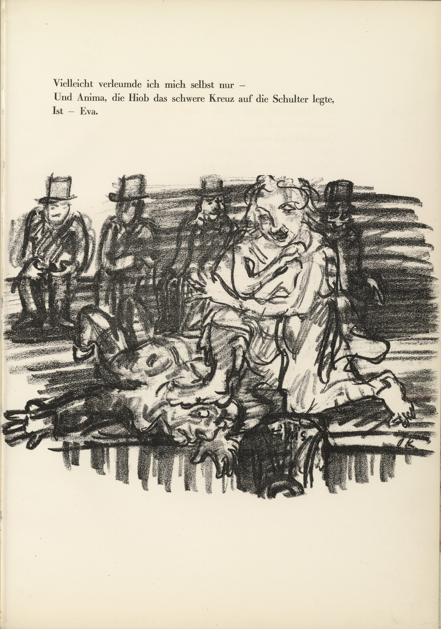 Oskar Kokoschka. End: Anima and Job (Finis: Anima und Hiob