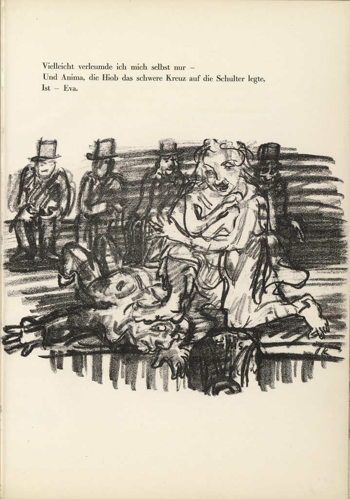 End: Anima and Job (Finis: Anima und Hiob) (tailpiece, page 55) from Hiob (Job)