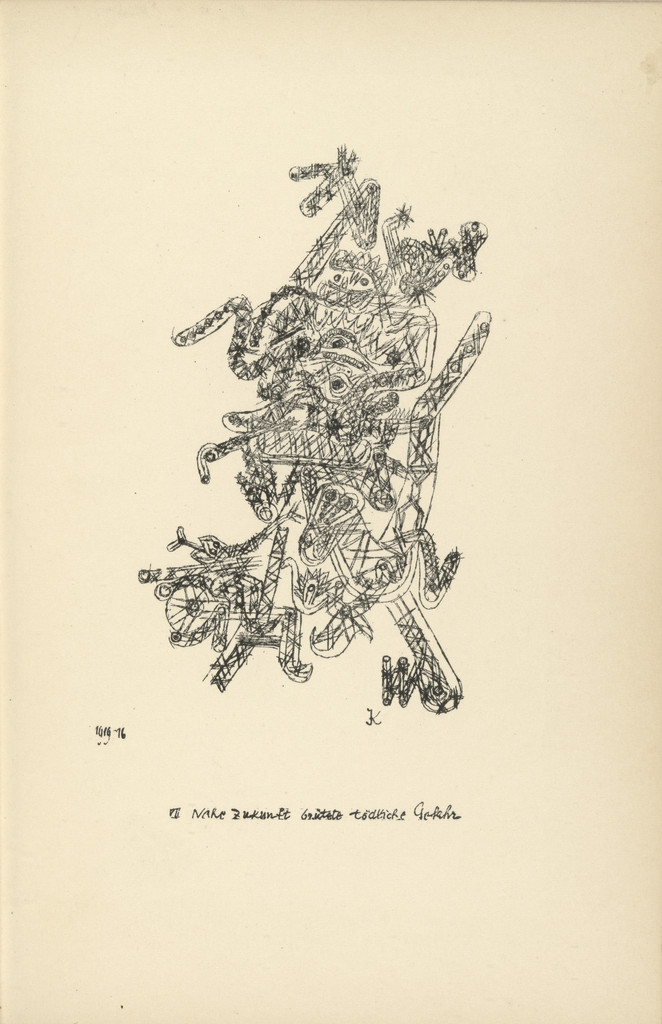 The Near Future Holds Mortal Danger (plate facing page 70) from Potsdamer Platz oder Die Nächte des neuen Messias. Ekstatische Visionen (Potsdamer Platz or The Nights of the New Messiah. Ecstatic Visions)