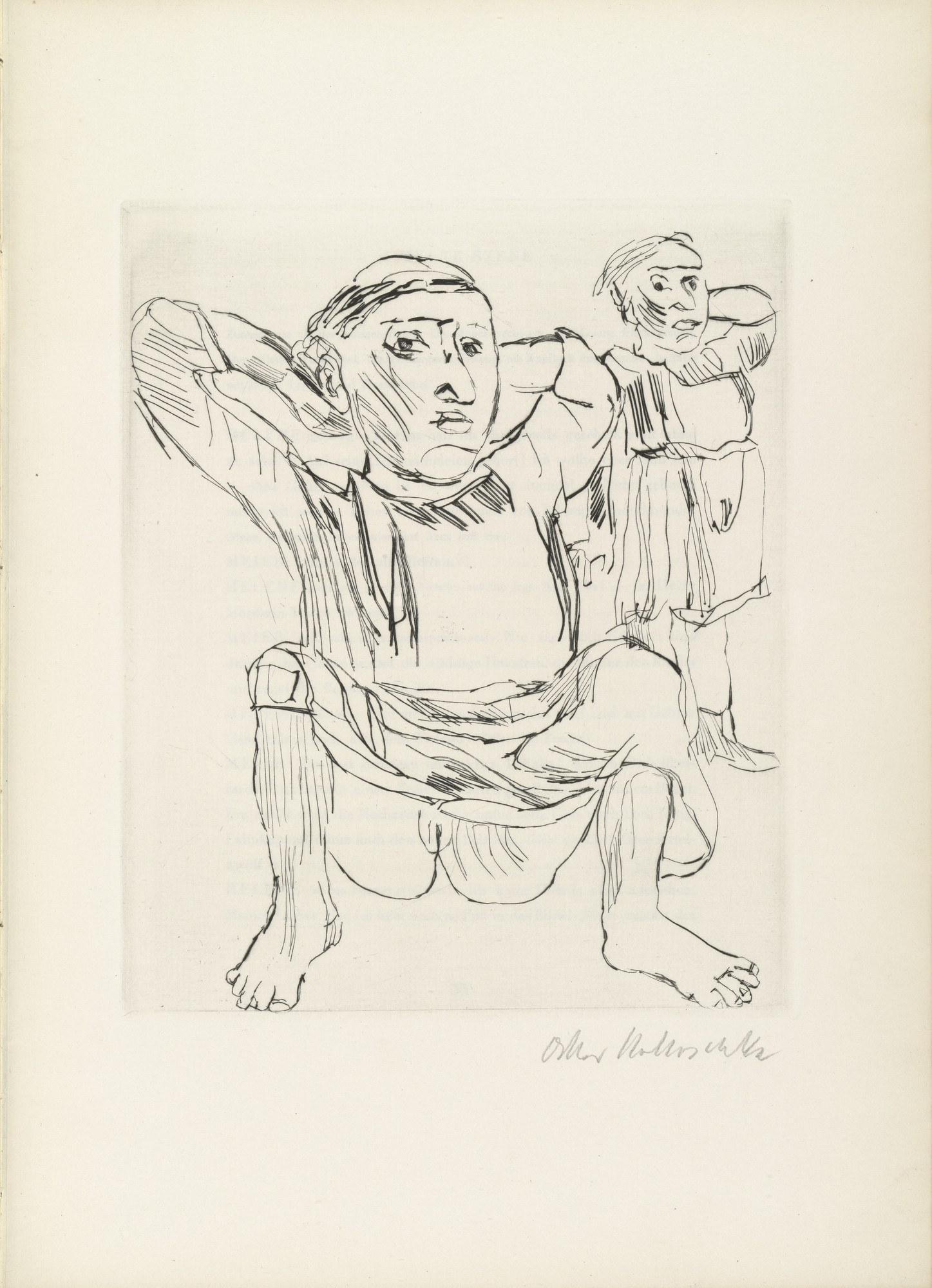 Oskar Kokoschka. Geh, mach die Tür zu, es zieht! (Close the Door