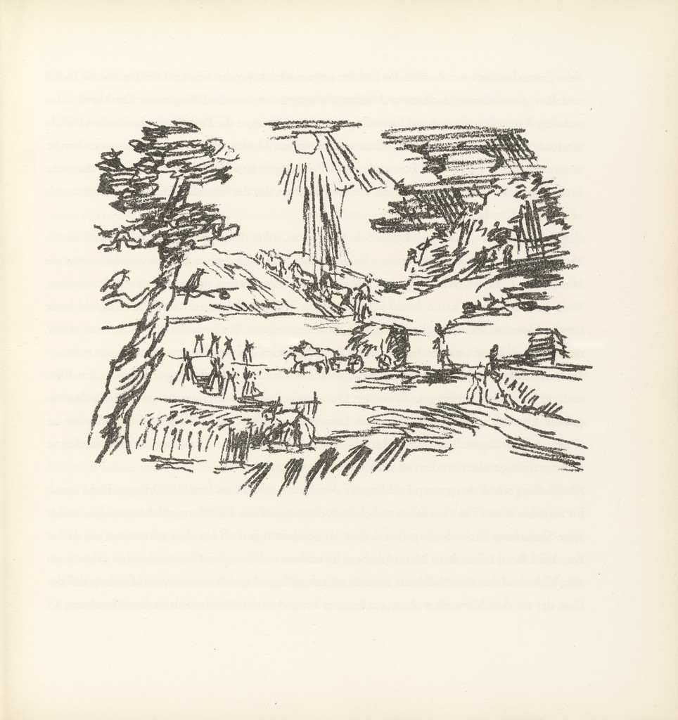 Hay Harvest on the Farm in Scotland (Heuernte auf dem Gut in Schottland) (plate, folio 6) from Ann Eliza Reed