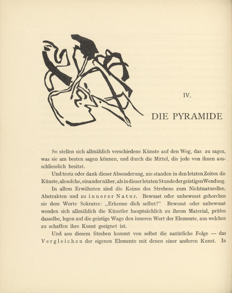 Vignette for "Pyramid" (Vignette next to "Pyramide") (headpiece, page 32) from Über das Geistige in der Kunst (Concerning the Spiritual in Art)