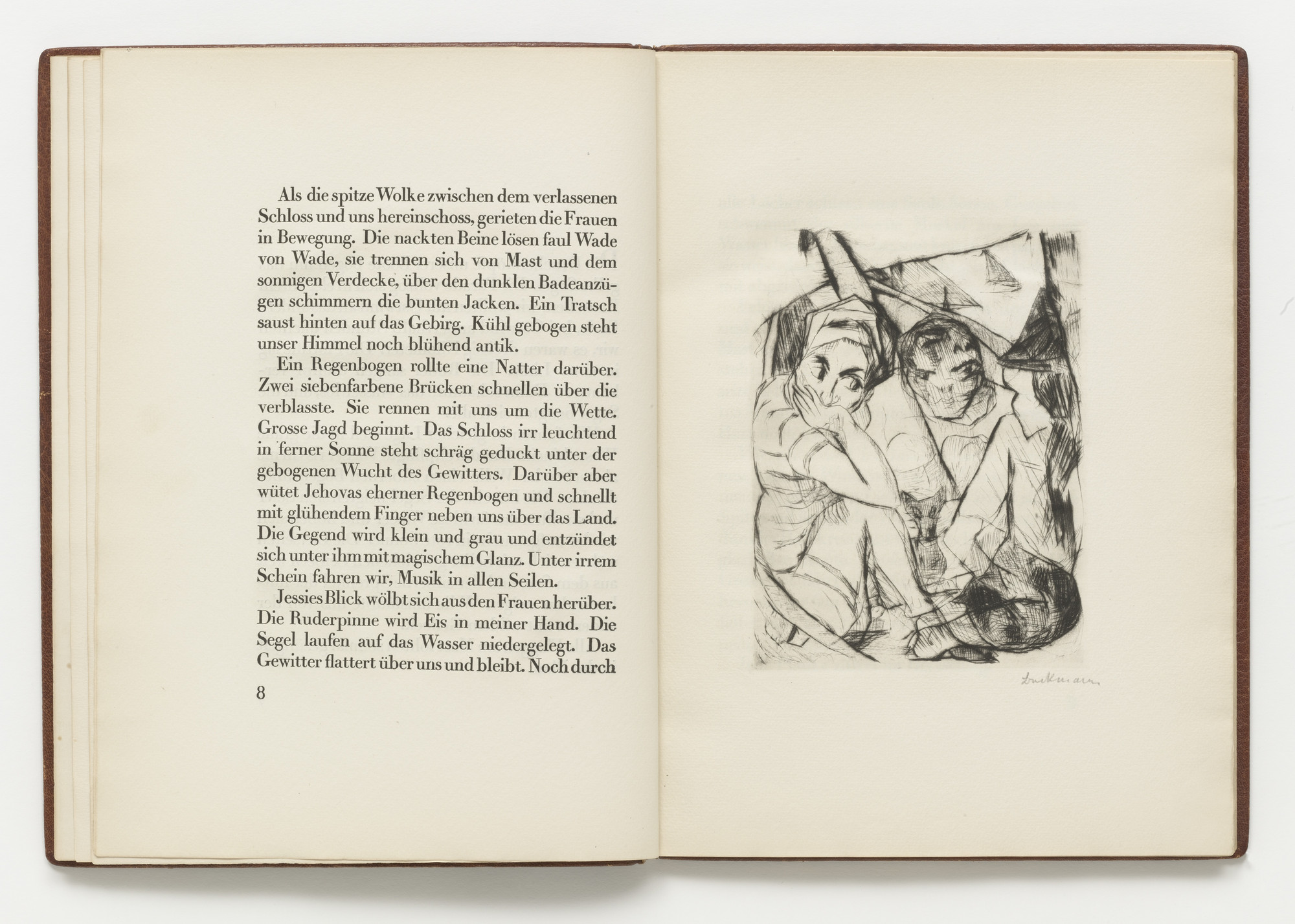 Max Beckmann. Plate (facing page 8) from Die Fürstin (The Duchess)