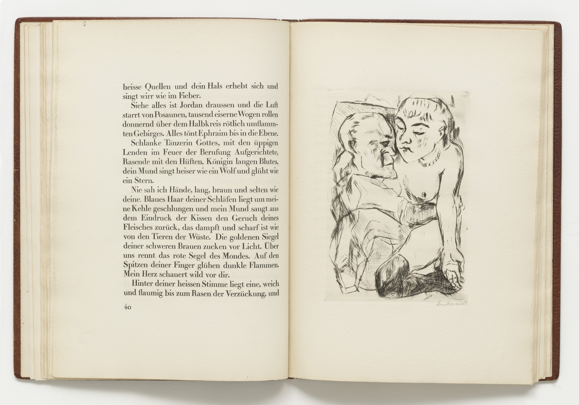 Max Beckmann. Plate (facing page 40) from Die Fürstin (The Duchess)