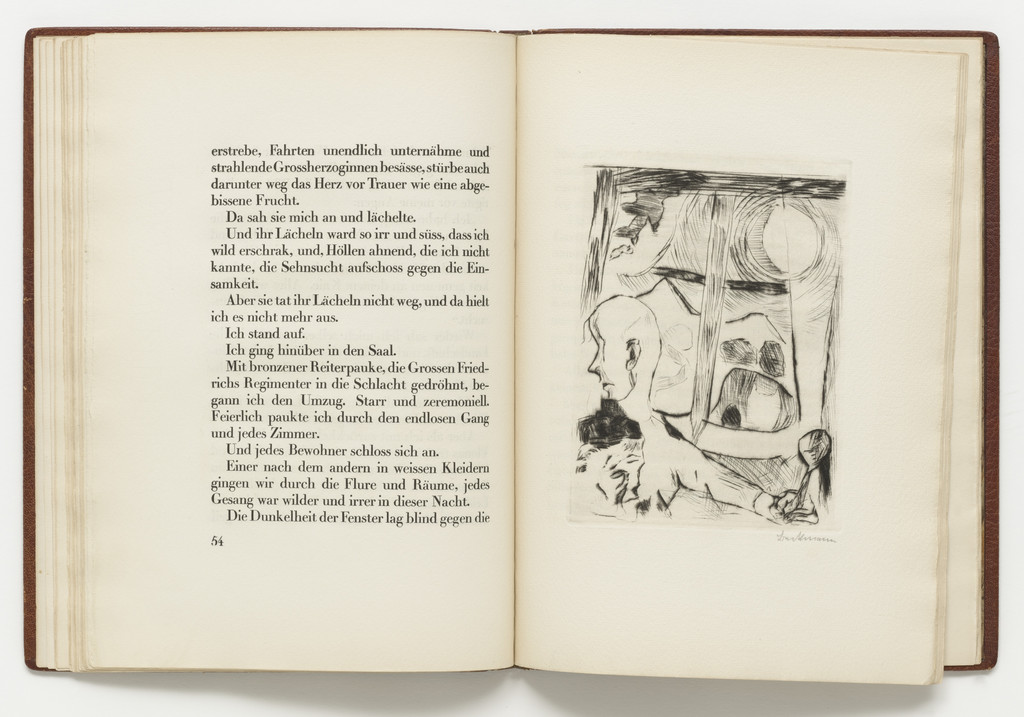 Plate (facing page 54) from Die Fürstin (The Duchess)