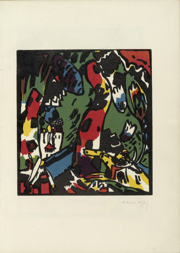 Vasily Kandinsky. The Archer (plate facing colophon page) from Der