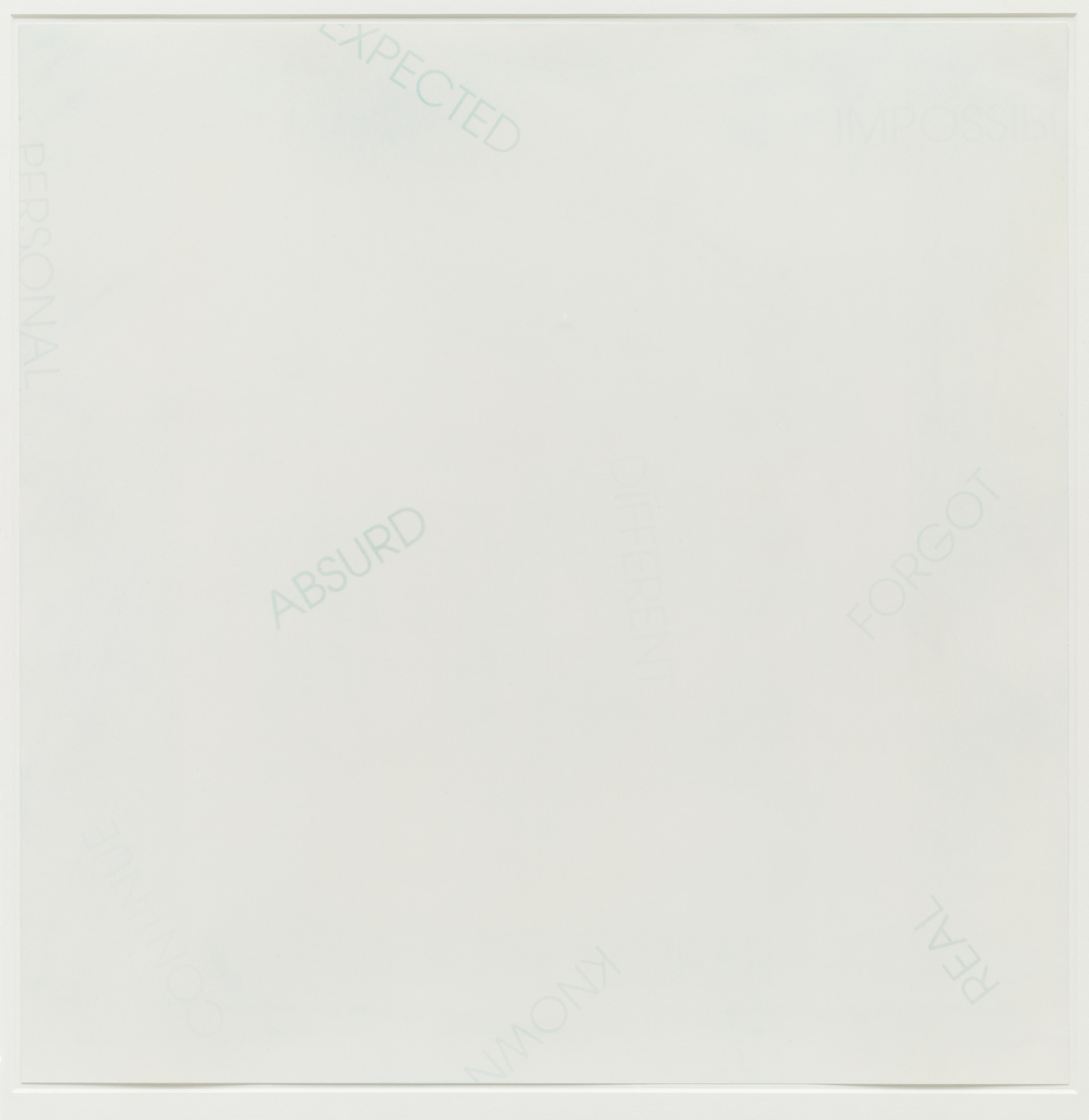Robert Barry. Untitled