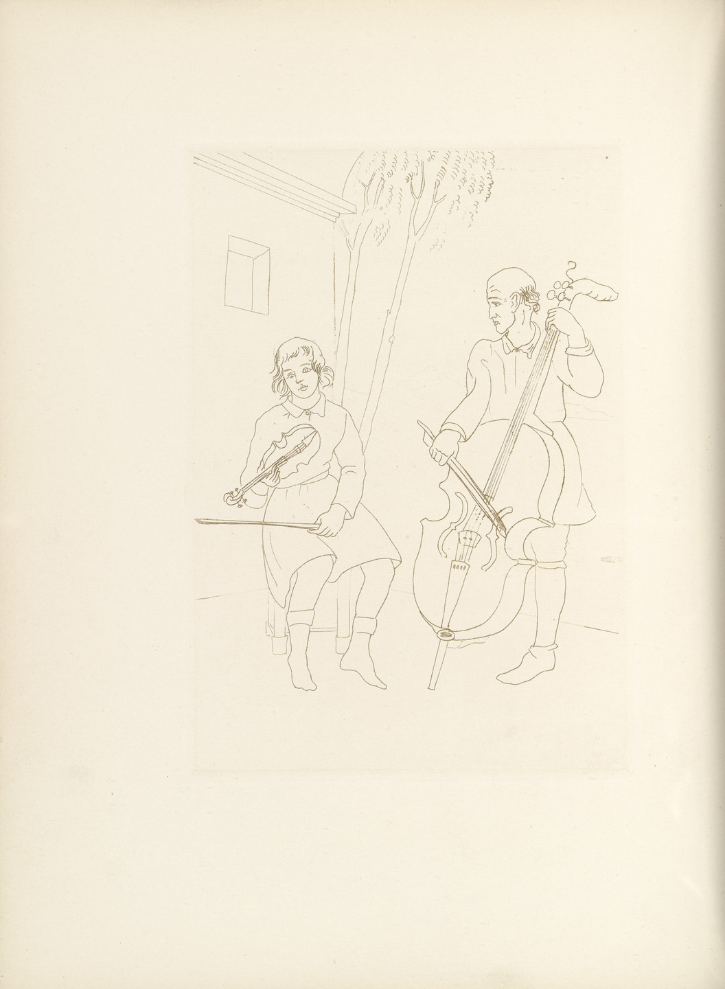 Othon Coubine (or Otakar Kubin). Untitled (plate, folio 8) from Ten Sonnets. 1924