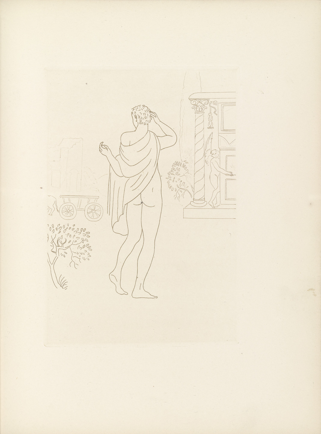 Othon Coubine (or Otakar Kubin). Untitled (plate, folio 11) from Ten Sonnets. 1924