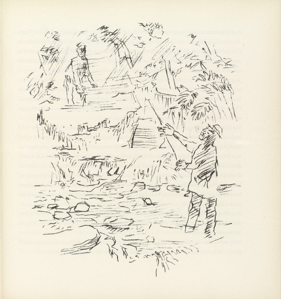 Reed Fishing (Reed beim Angeln) (plate, folio 11) from Ann Eliza Reed