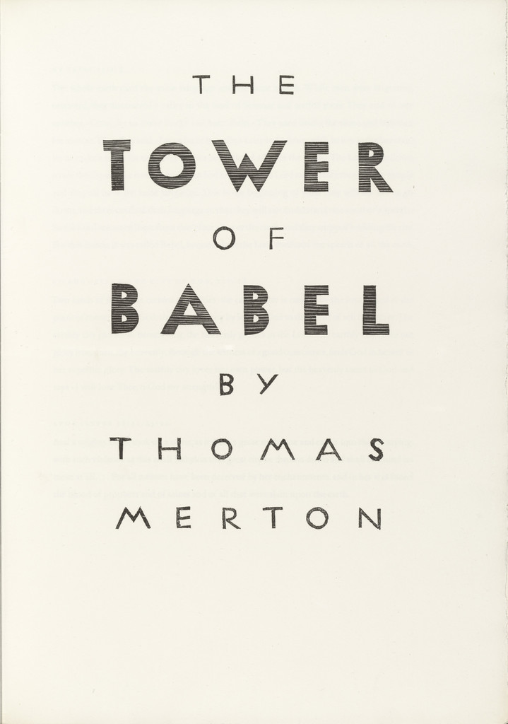 The Tower of Babel