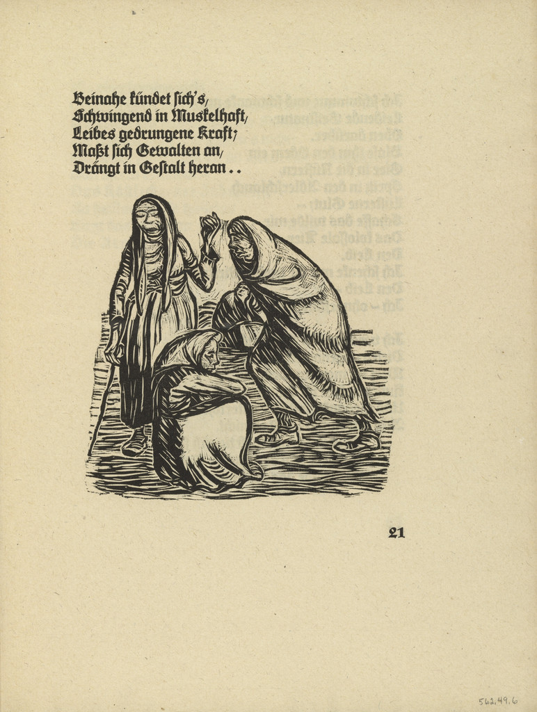 The Outcasts (Die Verstoßenen) (in-text plate, page 21) from Der Kopf (The Head)