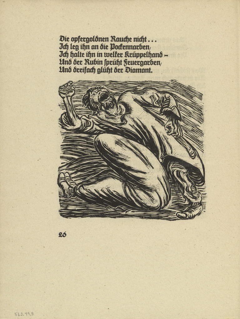 Despair and Rebellion (Verweiflung und Empörung) (in-text plate, page 26) from Der Kopf (The Head)