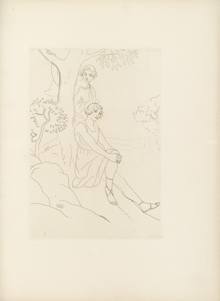 Untitled (plate, folio 23) from Ten Sonnets, Othon Coubine, 1924