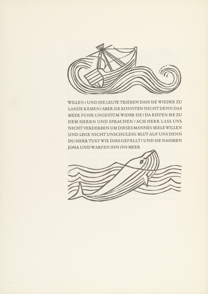The Big Fish (Der große Fisch) from Jonah (Jona), Gerhard Marcks, (1950)