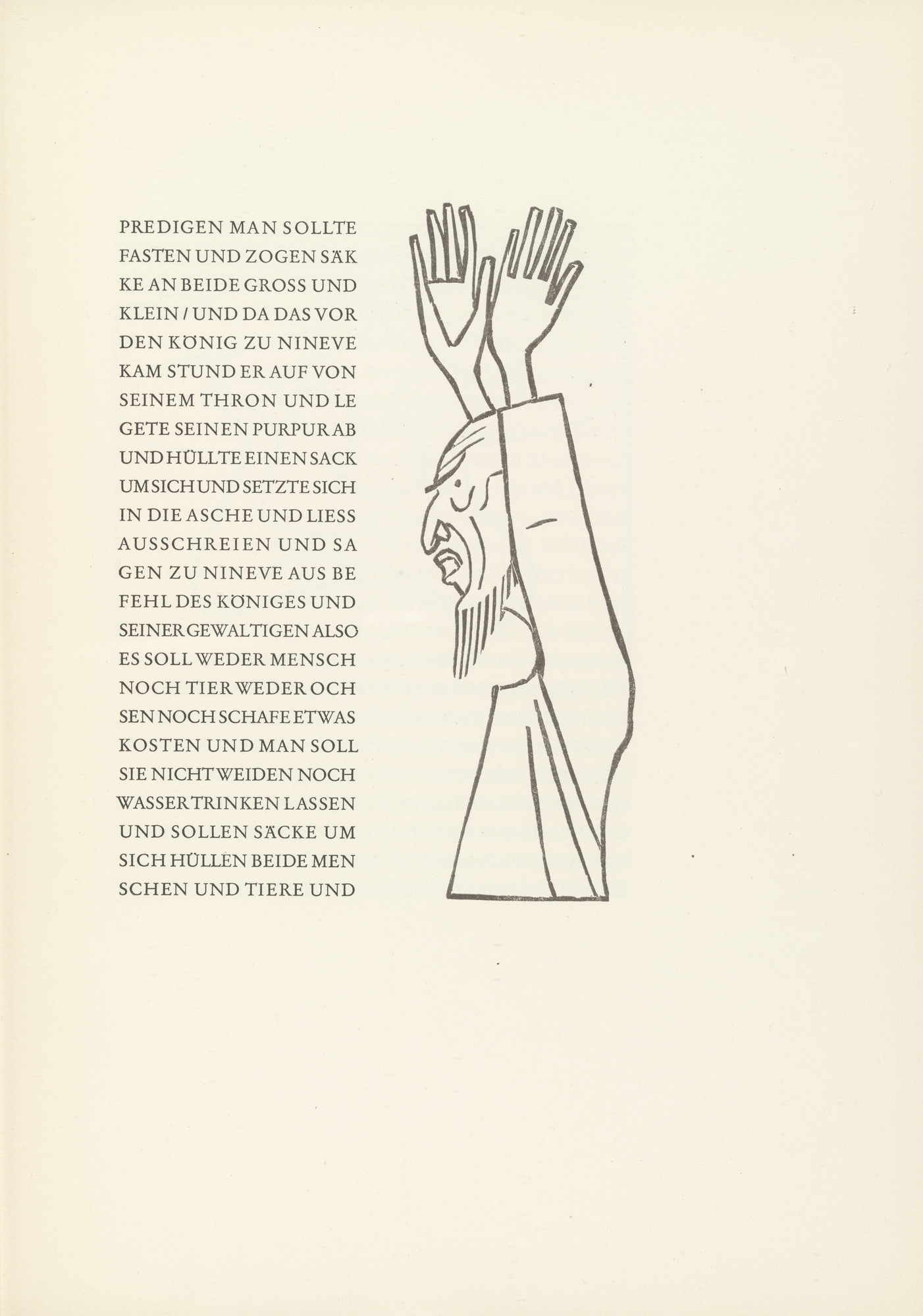 Gerhard Marcks The Prophet When Giving A Sermon Der Prophet Als Bussprediger From Jonah Jona 1950 Moma