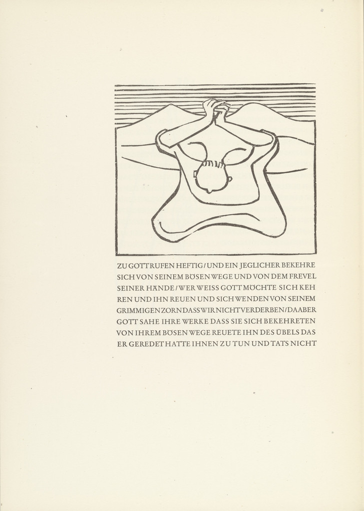 Jonah in Despair (Jona in Verzweiflung) from Jonah (Jona)