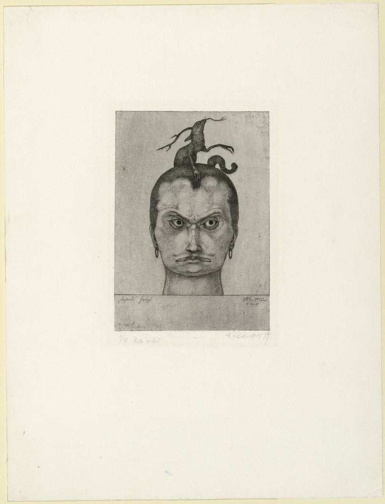 Menacing Head (Drohendes Haupt) from the series Inventions (Inventionen)