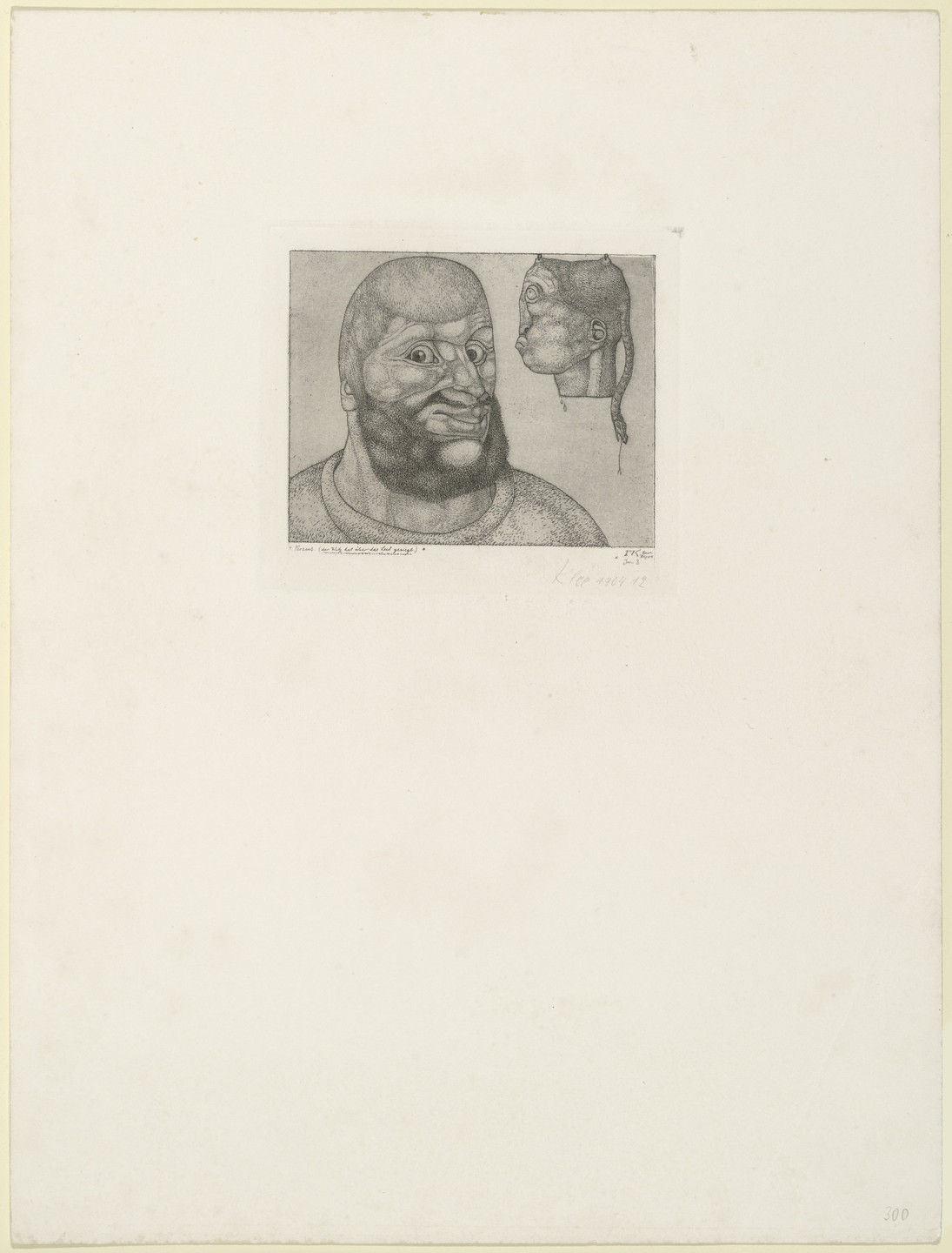 Paul Klee. Perseus (Wit Has Triumphed over Grief) (Perseus [Der Witz hat über das Leid gesiegt]) from the series Inventions (Inventionen). 1904