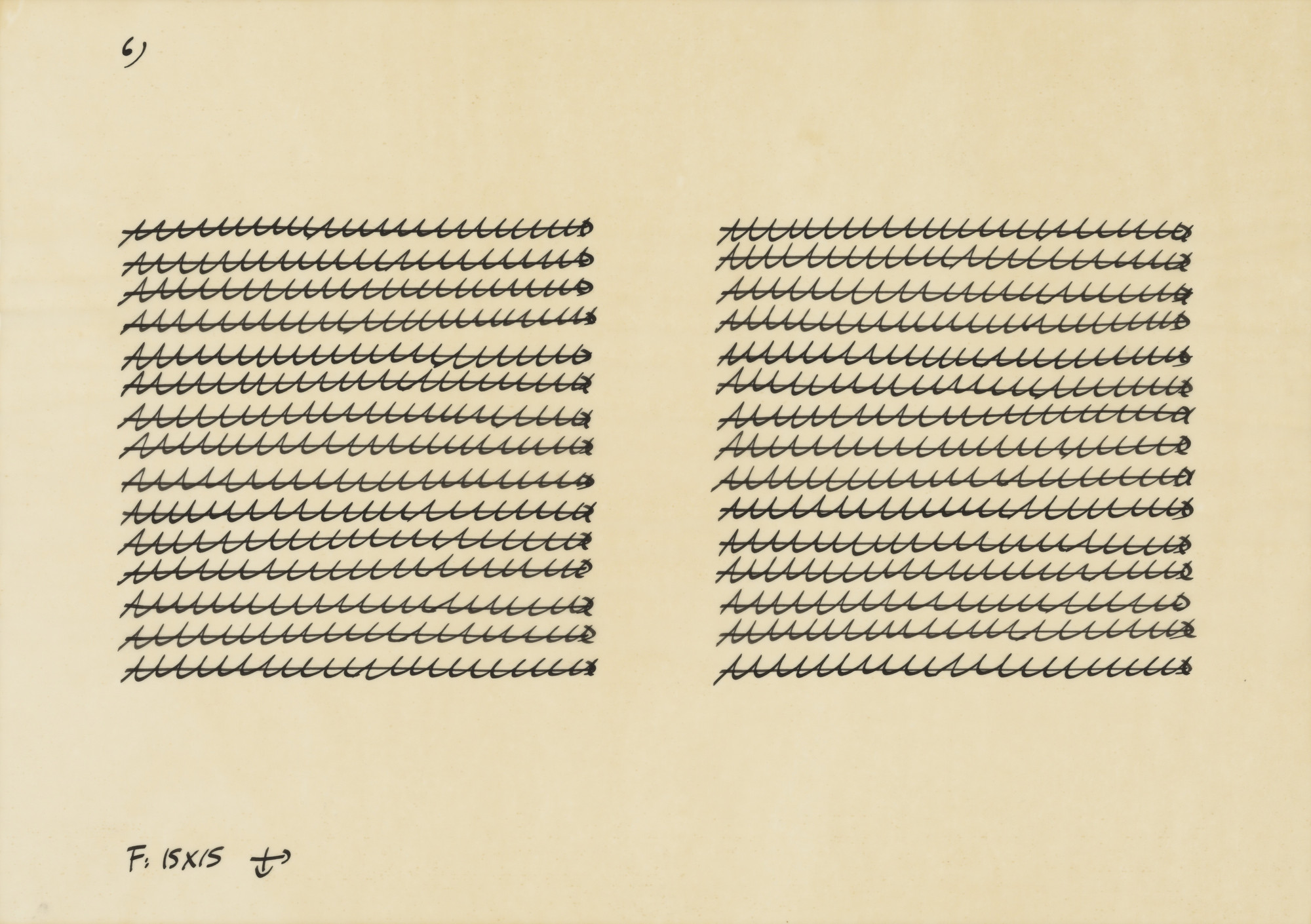 Hanne Darboven. Untitled. c. 1972