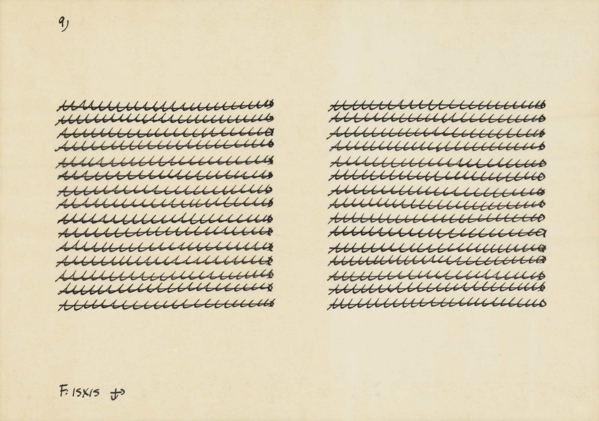 Hanne Darboven. Untitled. c. 1972