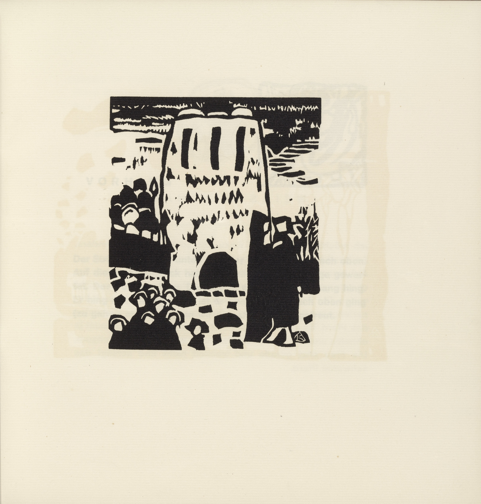 Vasily Kandinsky. Improvisation I (plate, folio 41) from Klänge (Sounds)