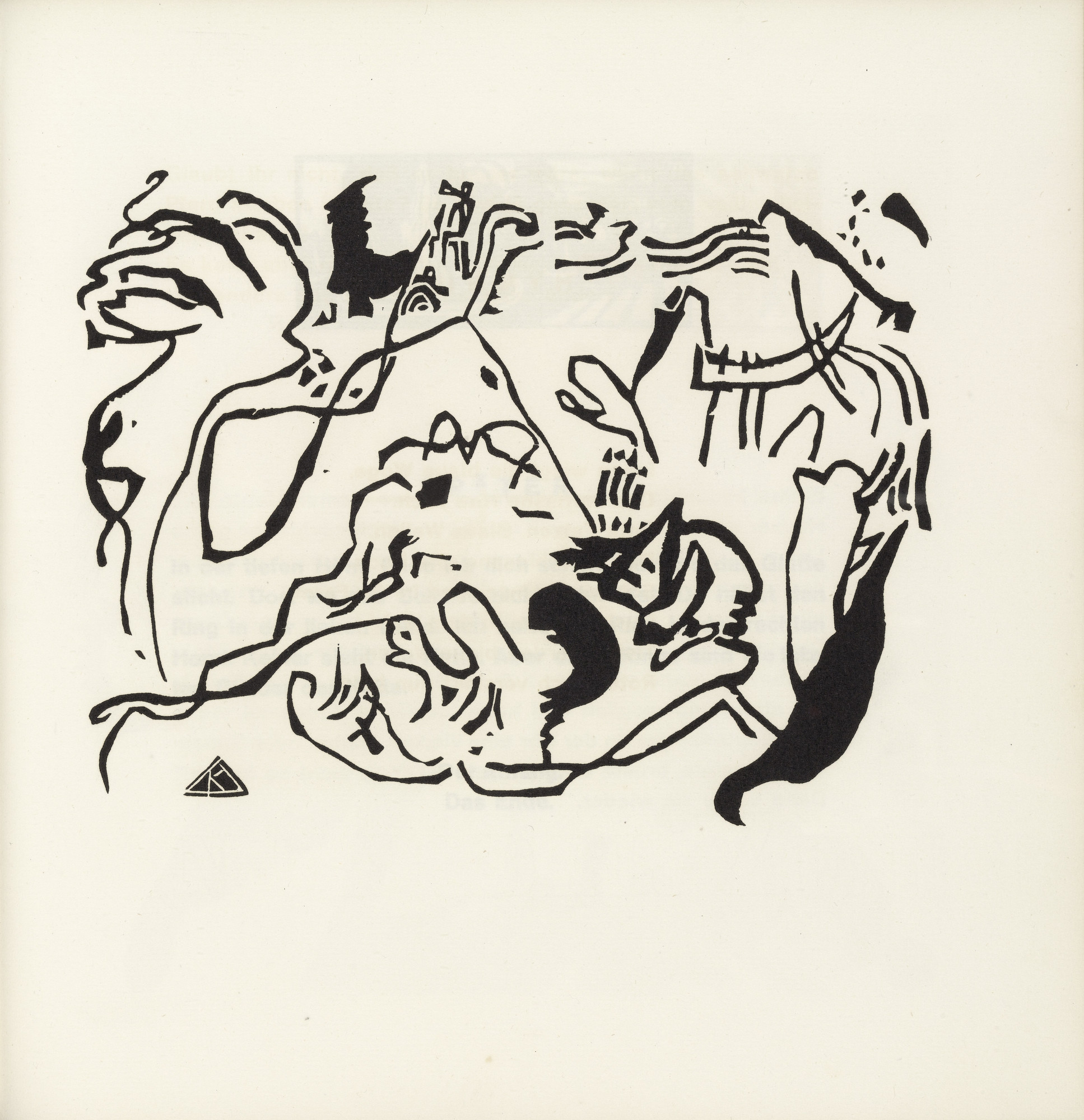 Vasily Kandinsky. Judgement Day (Jüngster Tag) from Klänge (Sounds)