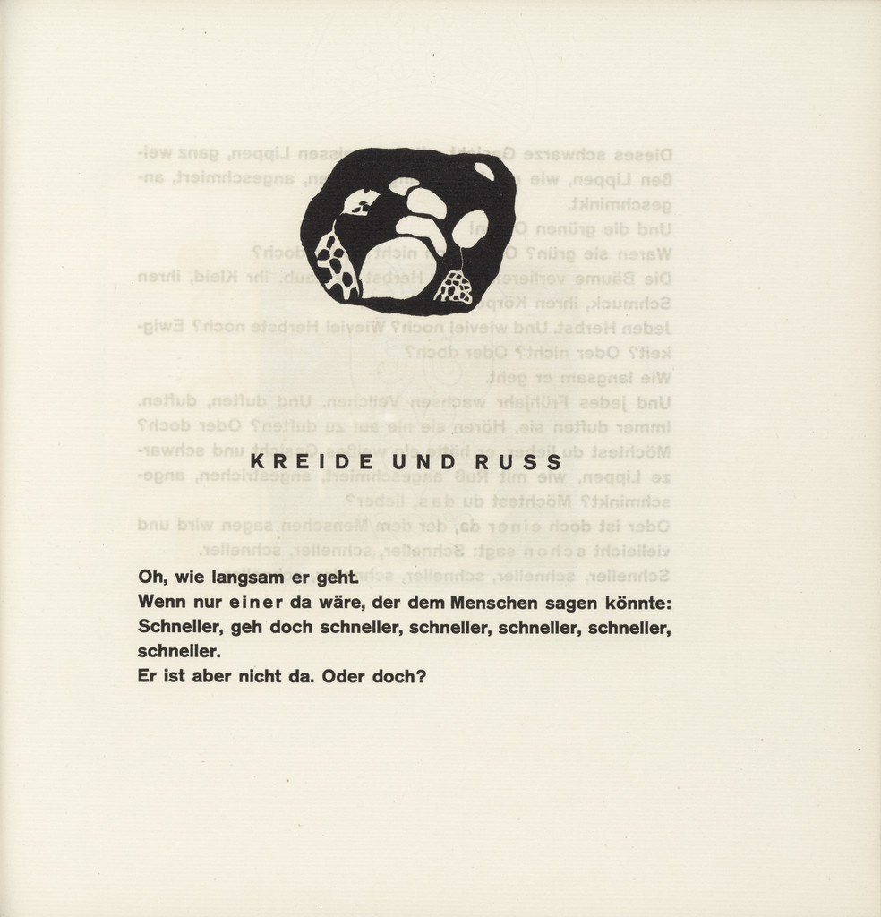 Vignette next to "Chalk and Soot" (Vignette bei "Kreide und Russ") (headpiece, folio 48) from Klänge (Sounds)