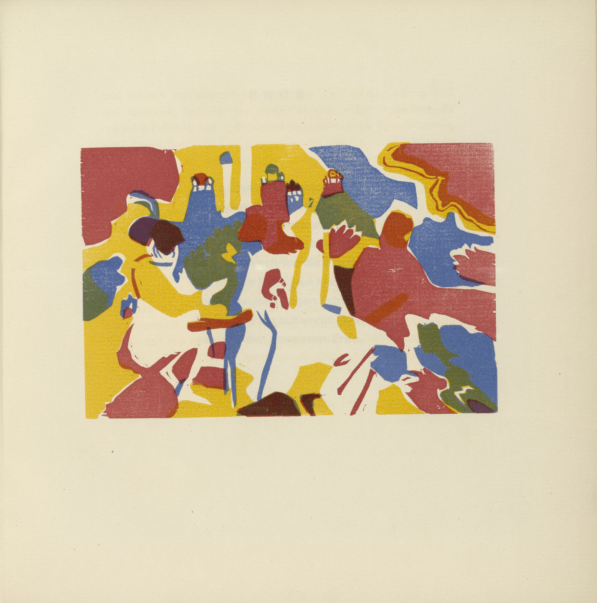 Vasily Kandinsky. Oriental (plate, folio 18) from Klänge (Sounds