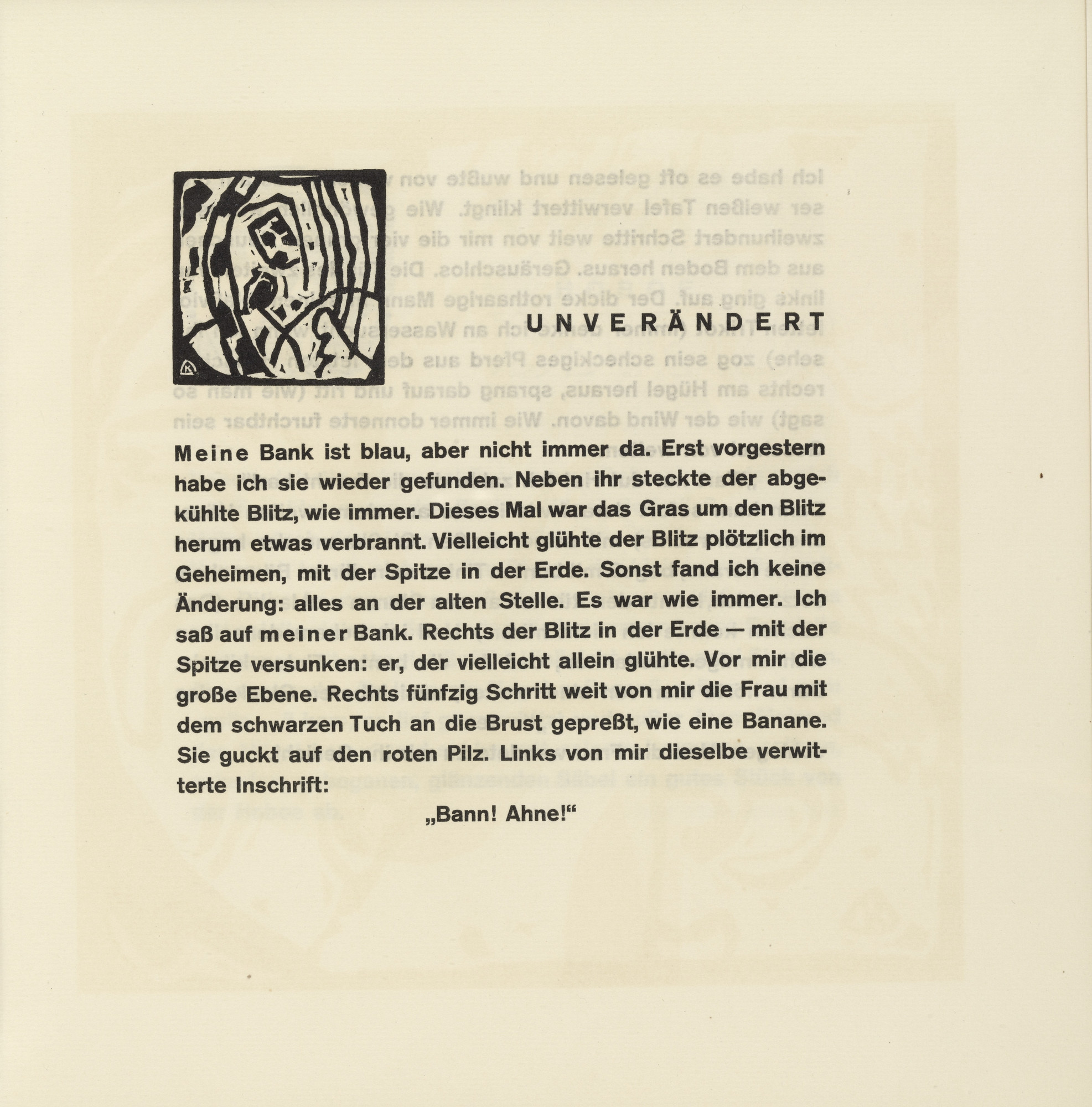 Vasily Kandinsky. Vignette next to "Unchanged" (Vignette bei "Unverändert") (headpiece, folio 21) from Klänge (Sounds)