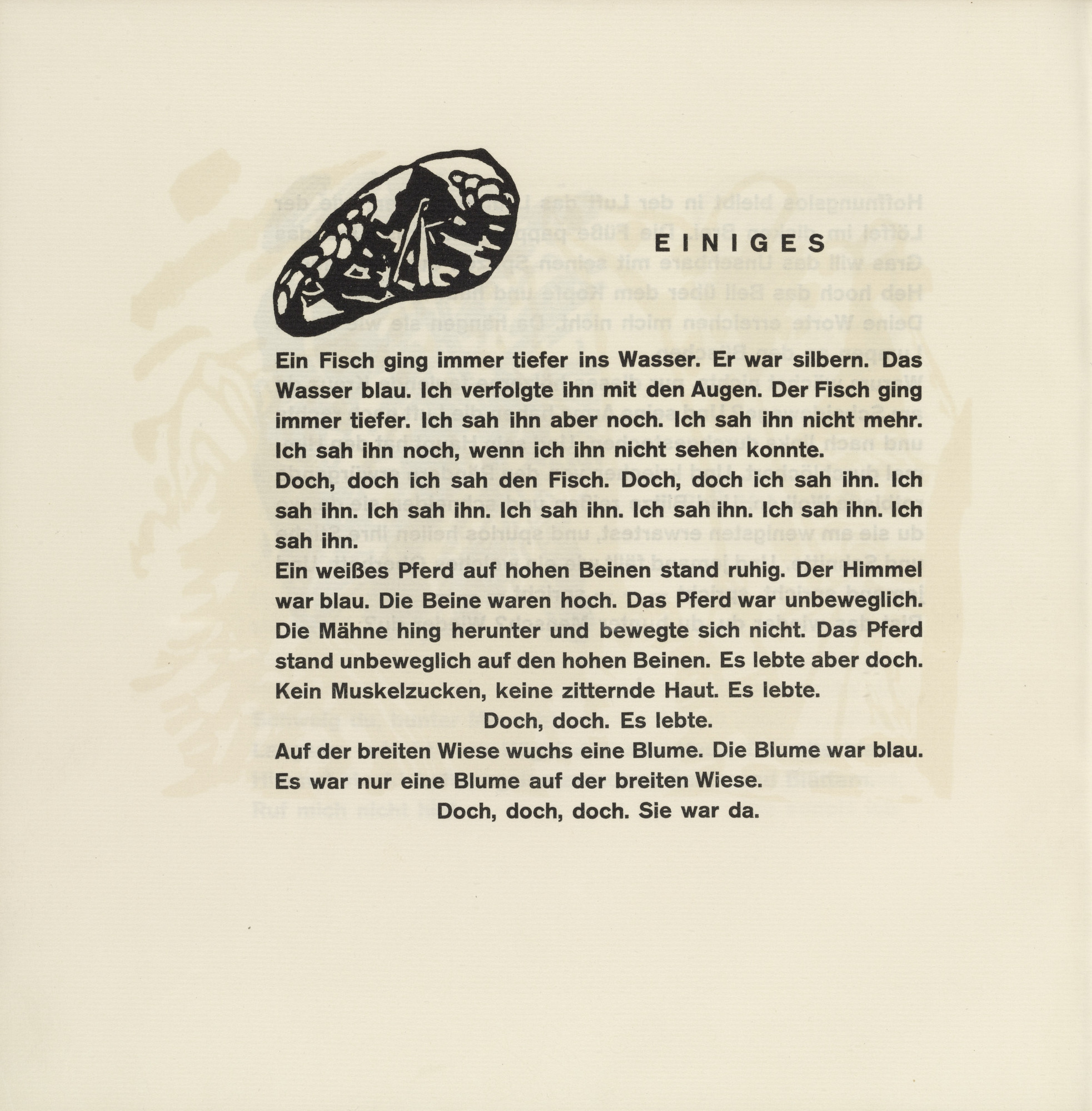 Vasily Kandinsky. Vignette next to "A Thing or Two" (Vignette bei "Einiges") (headpiece, folio 23) from Klänge (Sounds)