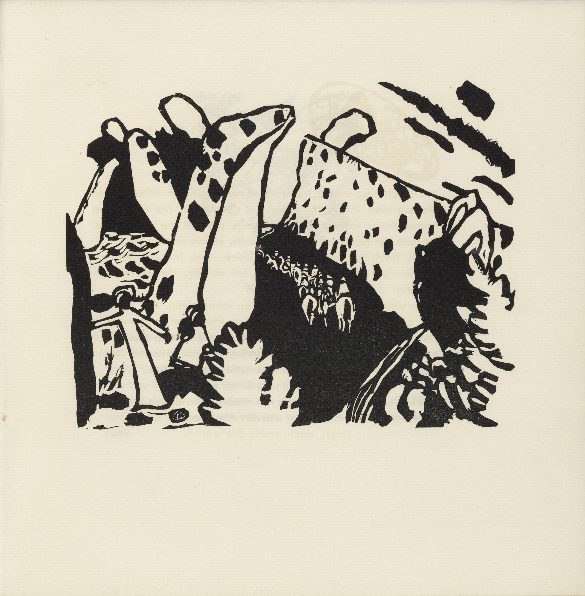 Vasily Kandinsky. Riding Path (Reiterweg) (plate, folio 24) from Klänge (Sounds)