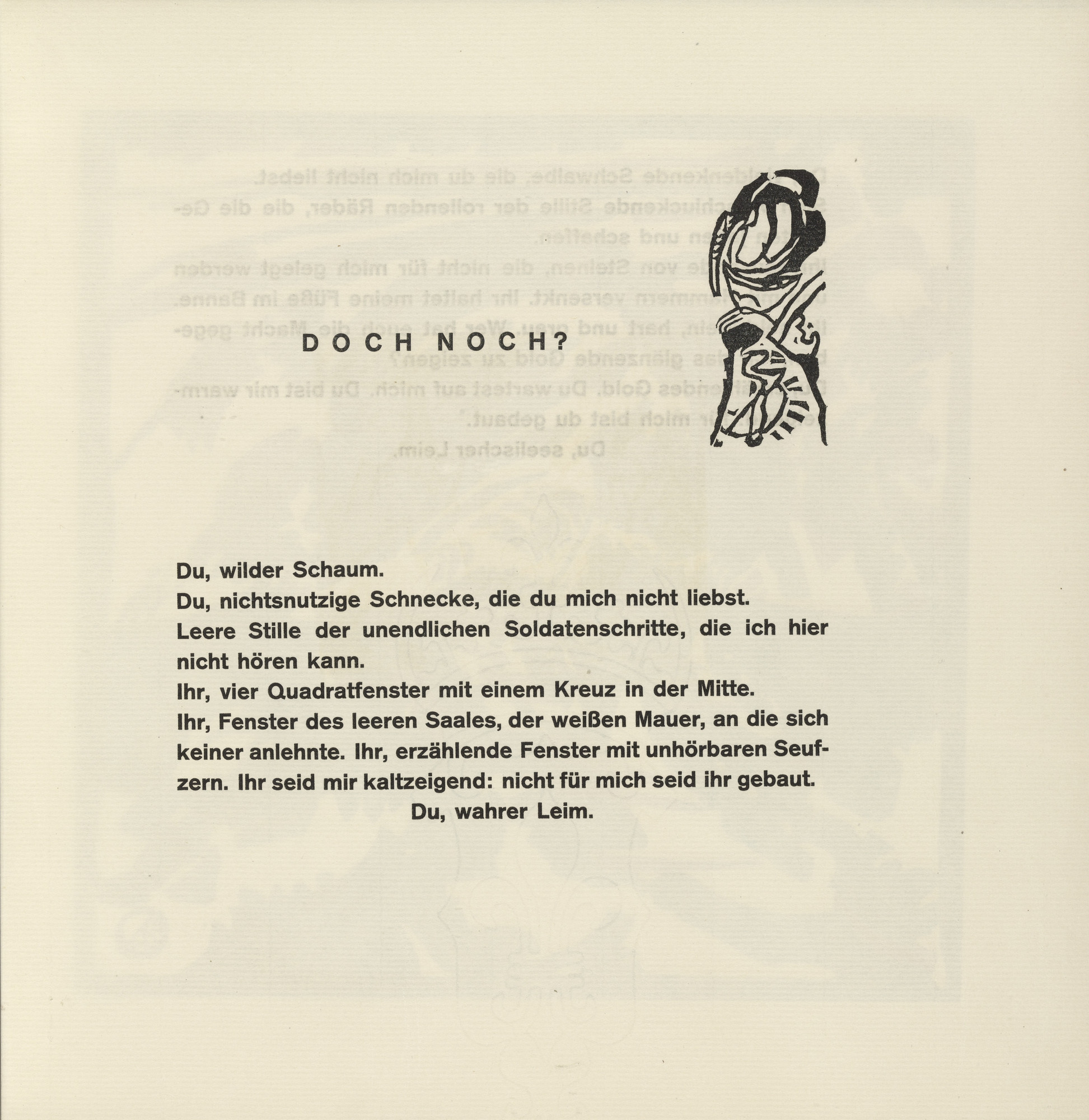 Vasily Kandinsky. Vignette next to "Still"? (Vignette bei "Doch noch?") (headpiece, folio 27) from Klänge (Sounds)