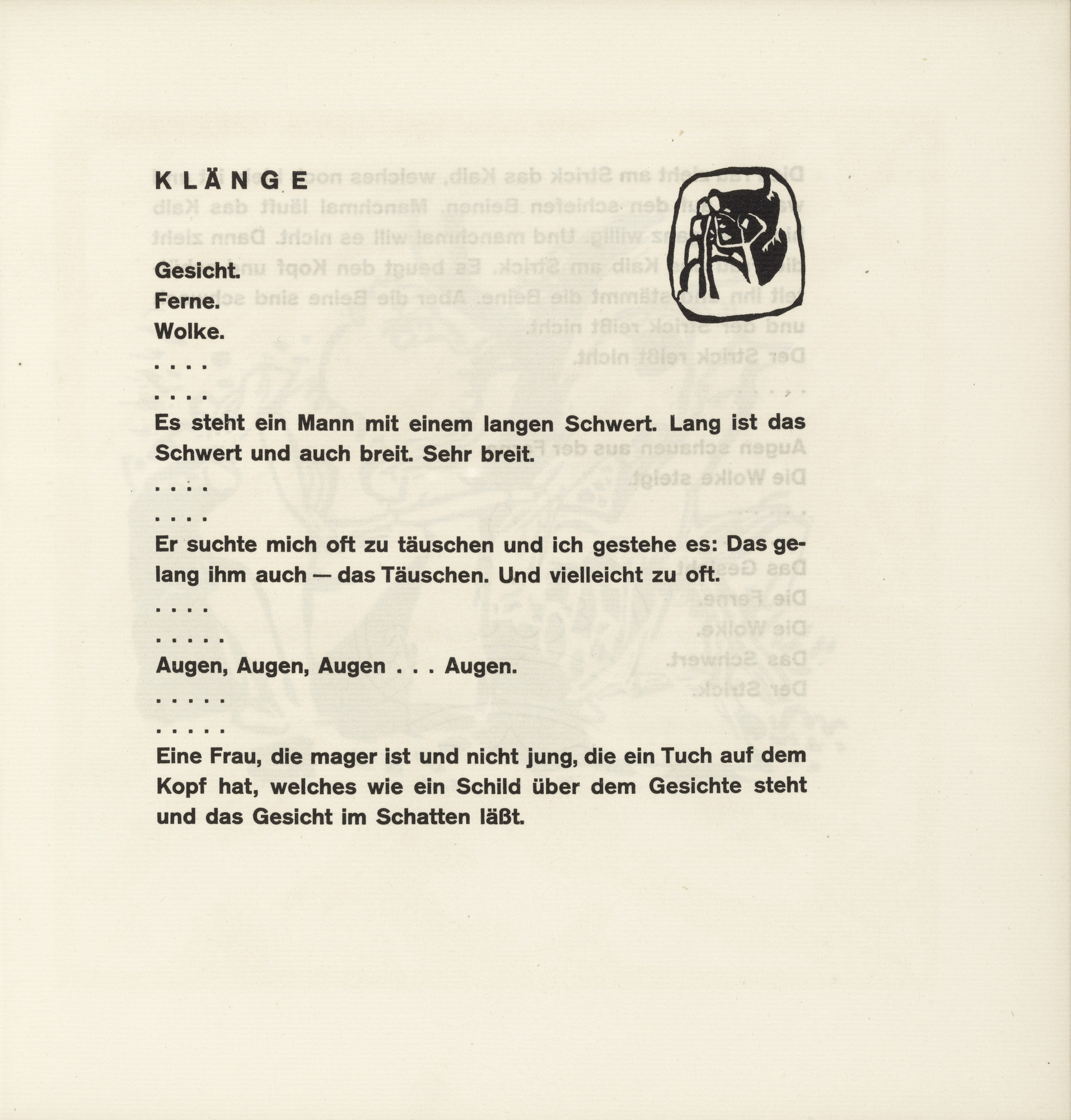 Vasily Kandinsky. Vignette next to "Sounds" (Vignette bei "Klänge") (headpiece, folio 29) from Klänge (Sounds)