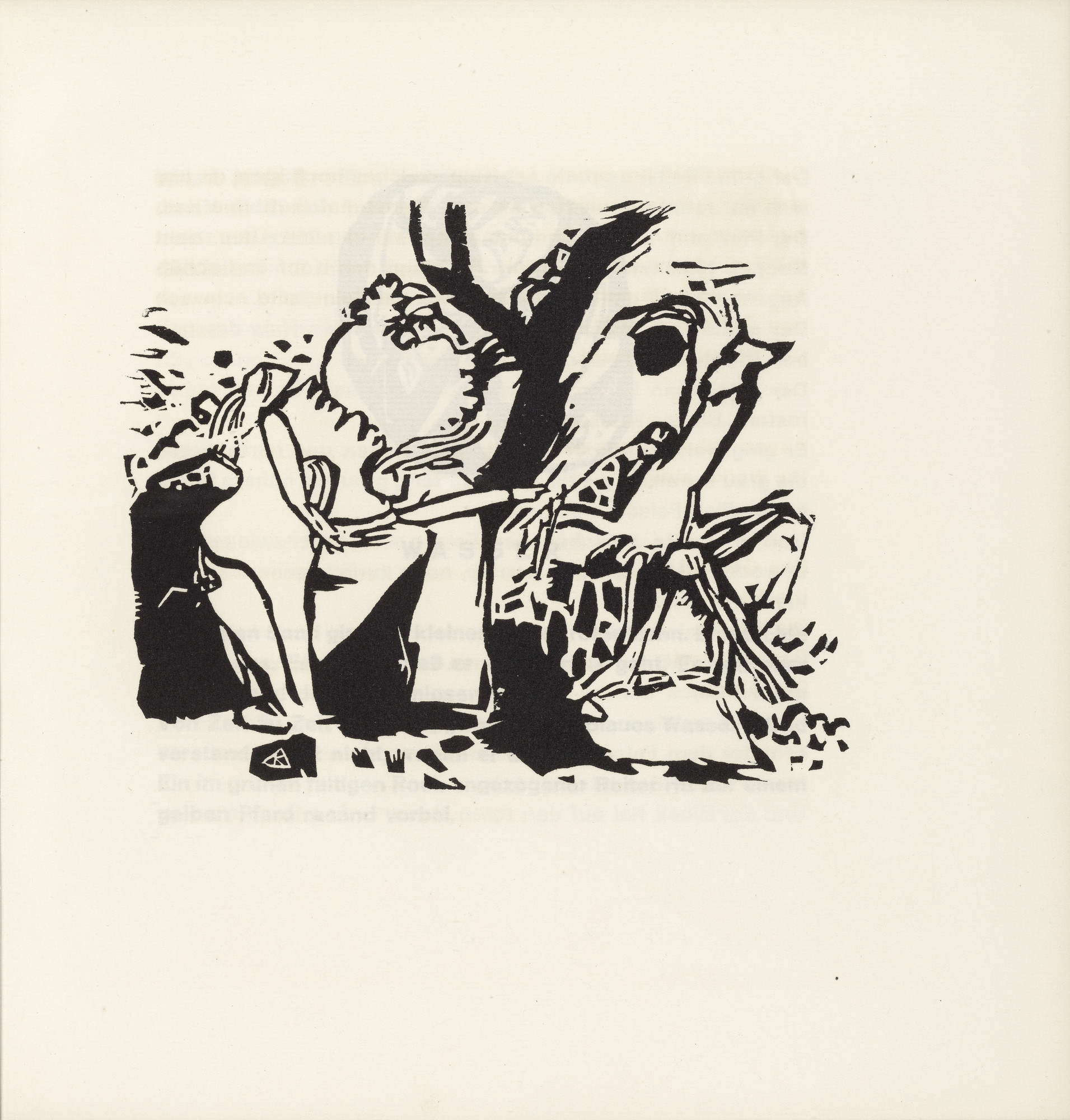 Vasily Kandinsky. Improvisation 4 (plate, folio 30) from Klänge (Sounds)