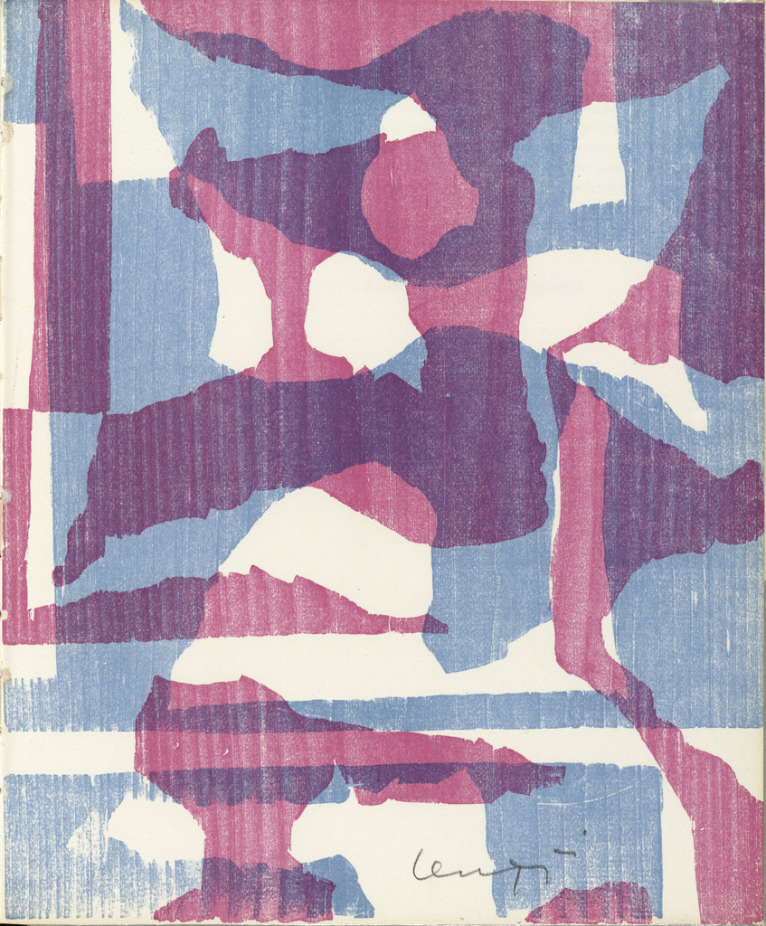 Plate (following table of contents) from Onze Peintres (Eleven Painters): Taeuber, Kandinsky, Leuppi, Vordemberge, Arp, Delaunay, Schwitters, Kiesler, Morris, Magnelli, Ernst