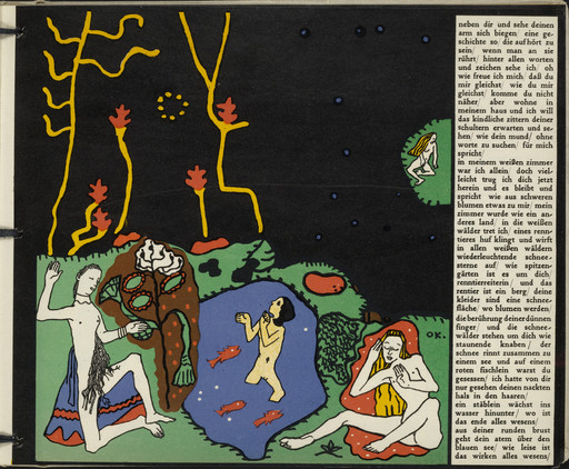 Oskar Kokoschka. The Awakening (Die Erwachenden) (in-text plate, folio 9) from Die träumenden Knaben (The Dreaming Boys). 1917 (executed 1907-08)