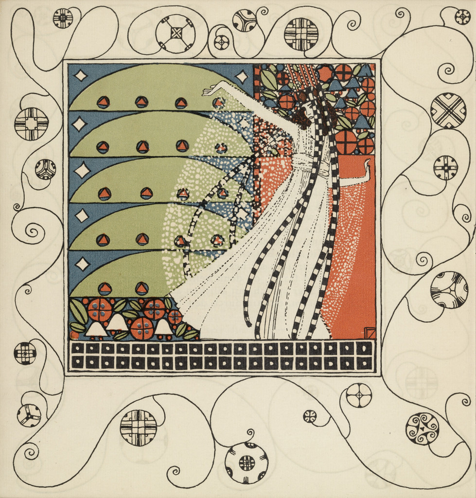 The Dancer Gertrude Barrison (plate 3) from the First Theater Program of Kabarett Fledermaus (Cabaret Fledermaus)