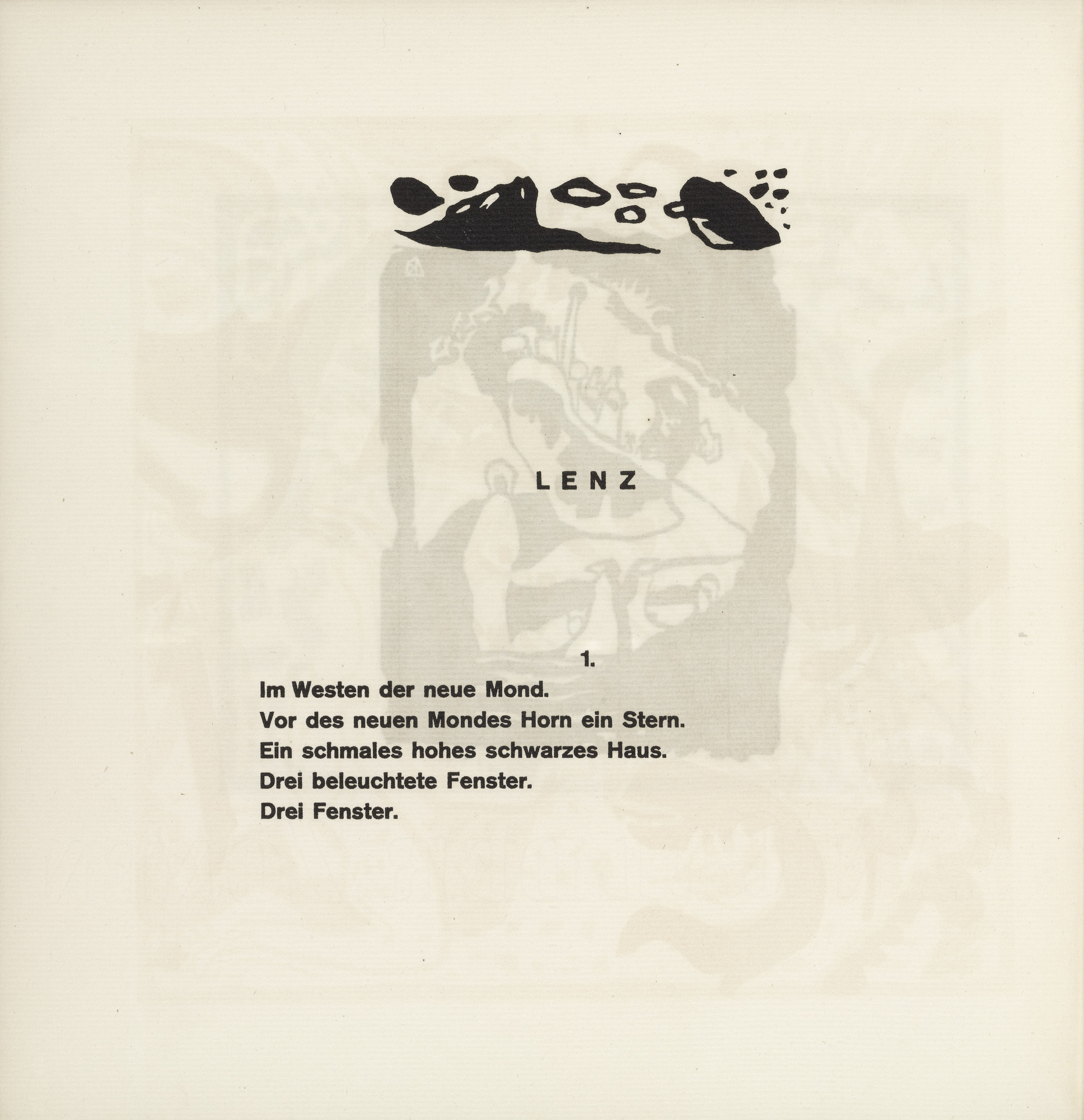 Vasily Kandinsky. Vignette next to "Spring" (Vignette bei "Lenz") (headpiece, folio 51 verso) from Klänge (Sounds)