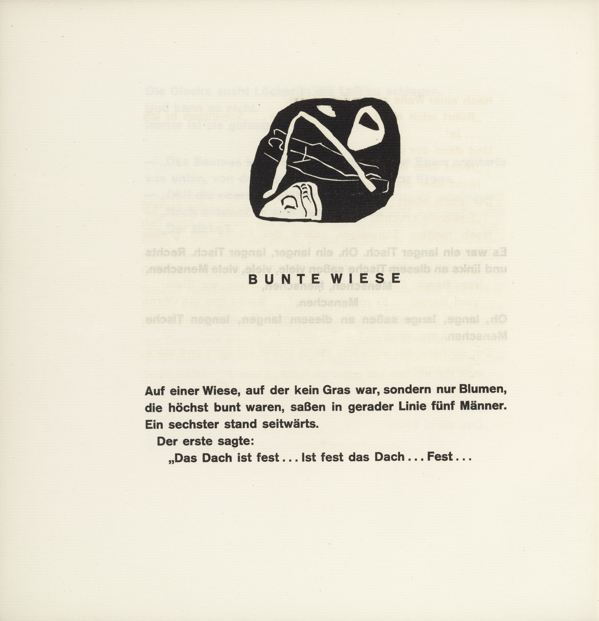 Vasily Kandinsky. Vignette next to "Colorful Field" (Vignette bei "Bunte Wiese") (headpiece, folio 56 verso) from Klänge (Sounds)