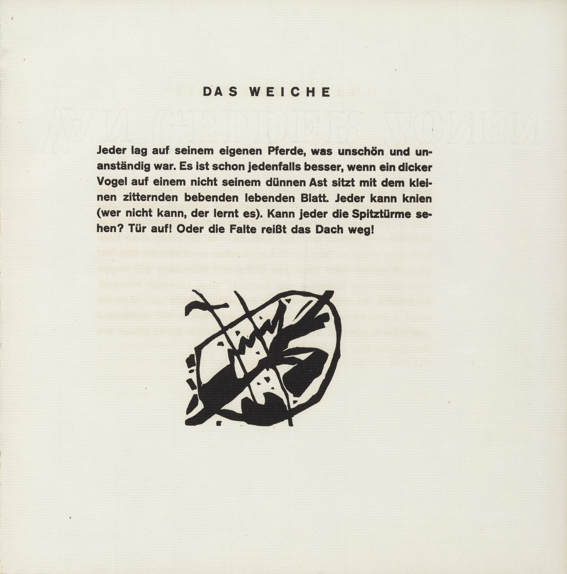 Vasily Kandinsky. Rider Motif in Oval Form (Reitermotiv in ovaler Form) (tailpiece, folio 59) from Klänge (Sounds)