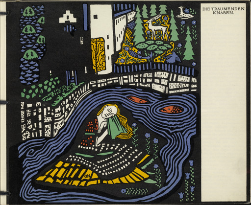 Oskar Kokoschka. Sleeping Woman (Schlafende Frau) (title page) from _Die träumenden Knaben (The Dreaming Boys) _. 1917 (executed 1907-08)