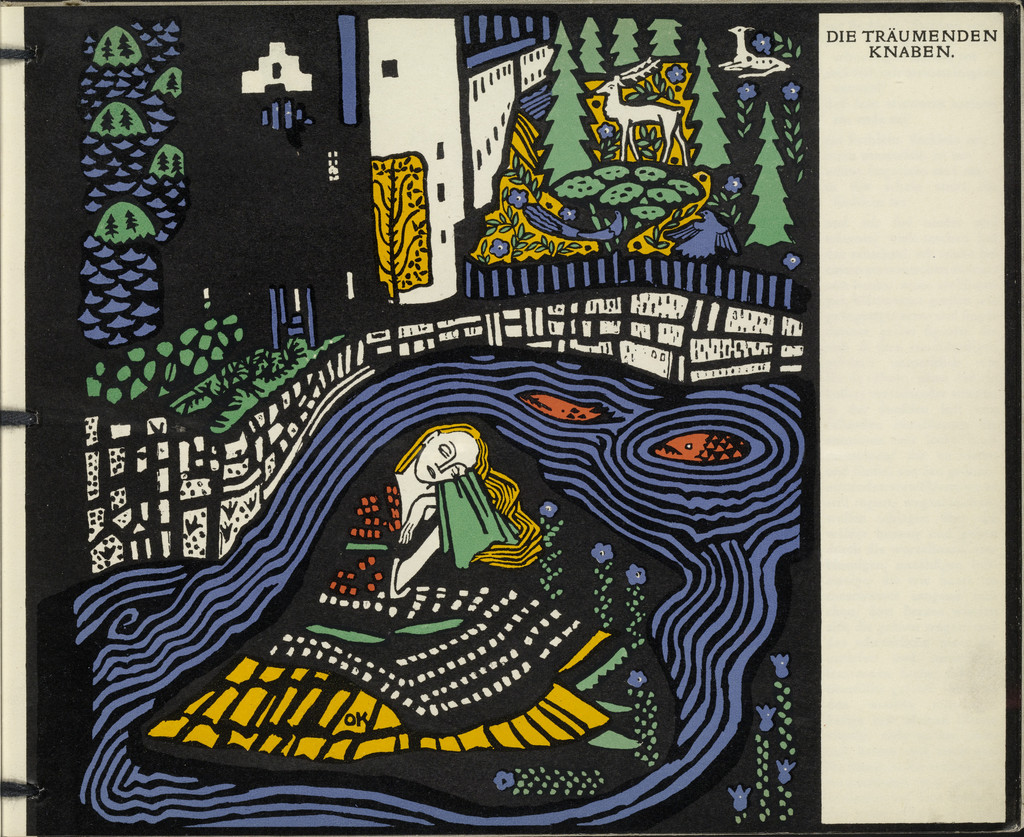 Sleeping Woman (Schlafende Frau)(title page) from Die träumenden Knaben (The Dreaming Boys)