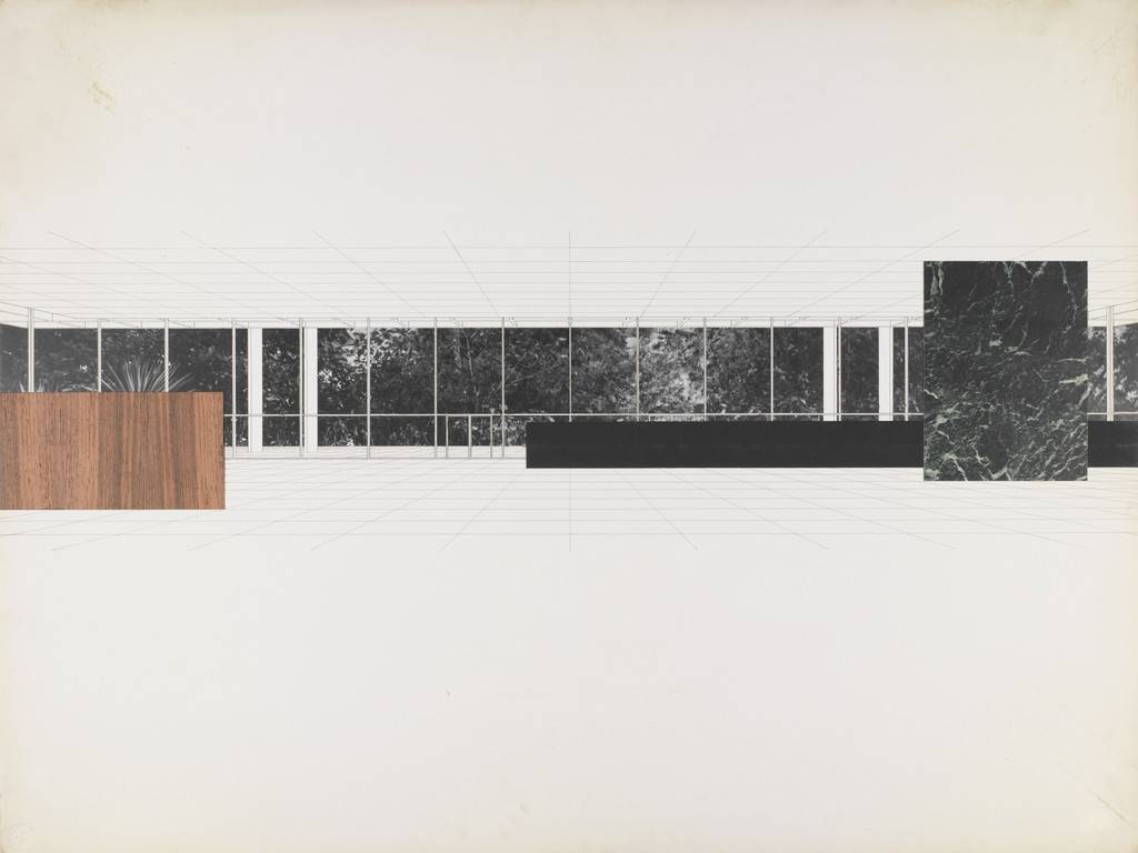 Ron Bacardi y Compania, S.A., Administration Building project, Santiago, Cuba (Interior perspective)