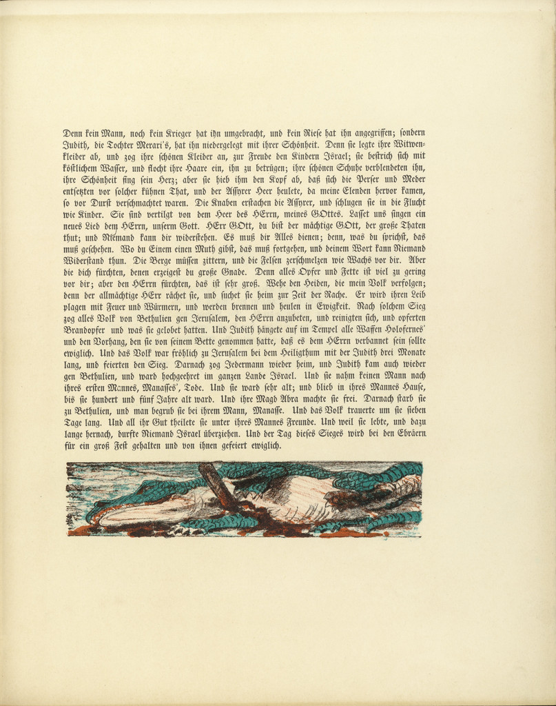 Untitled (tailpiece, folio 33) from Das Buch Judith (The Book of Judith)