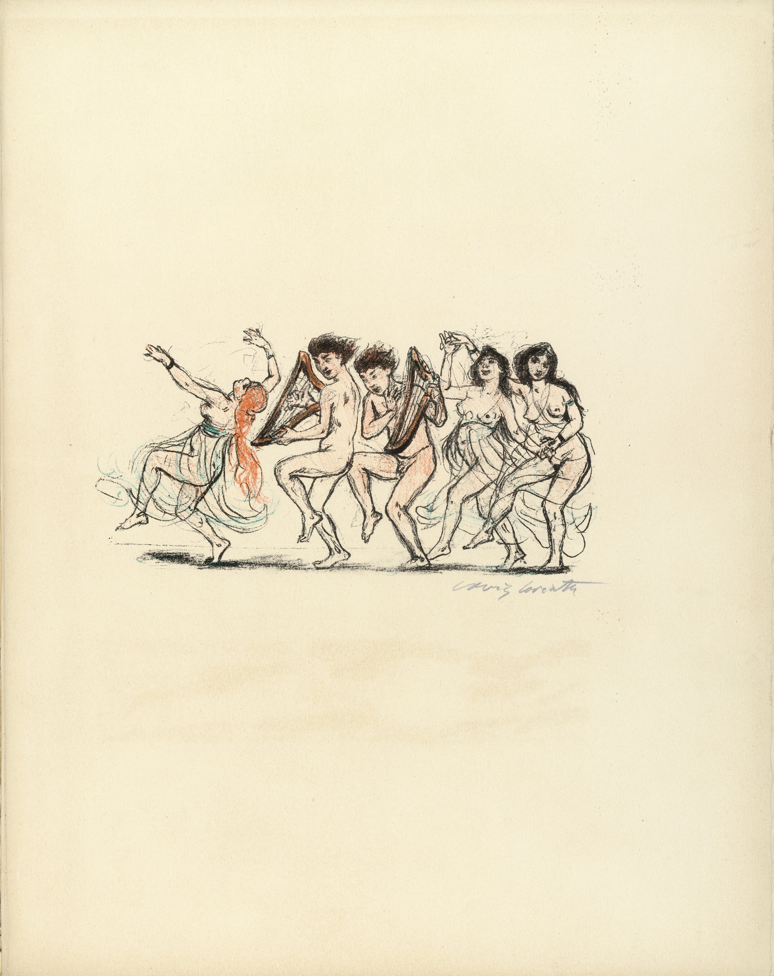 Lovis Corinth. Victory Dance (plate, folio 34) from Das Buch Judith (The Book of Judith)
