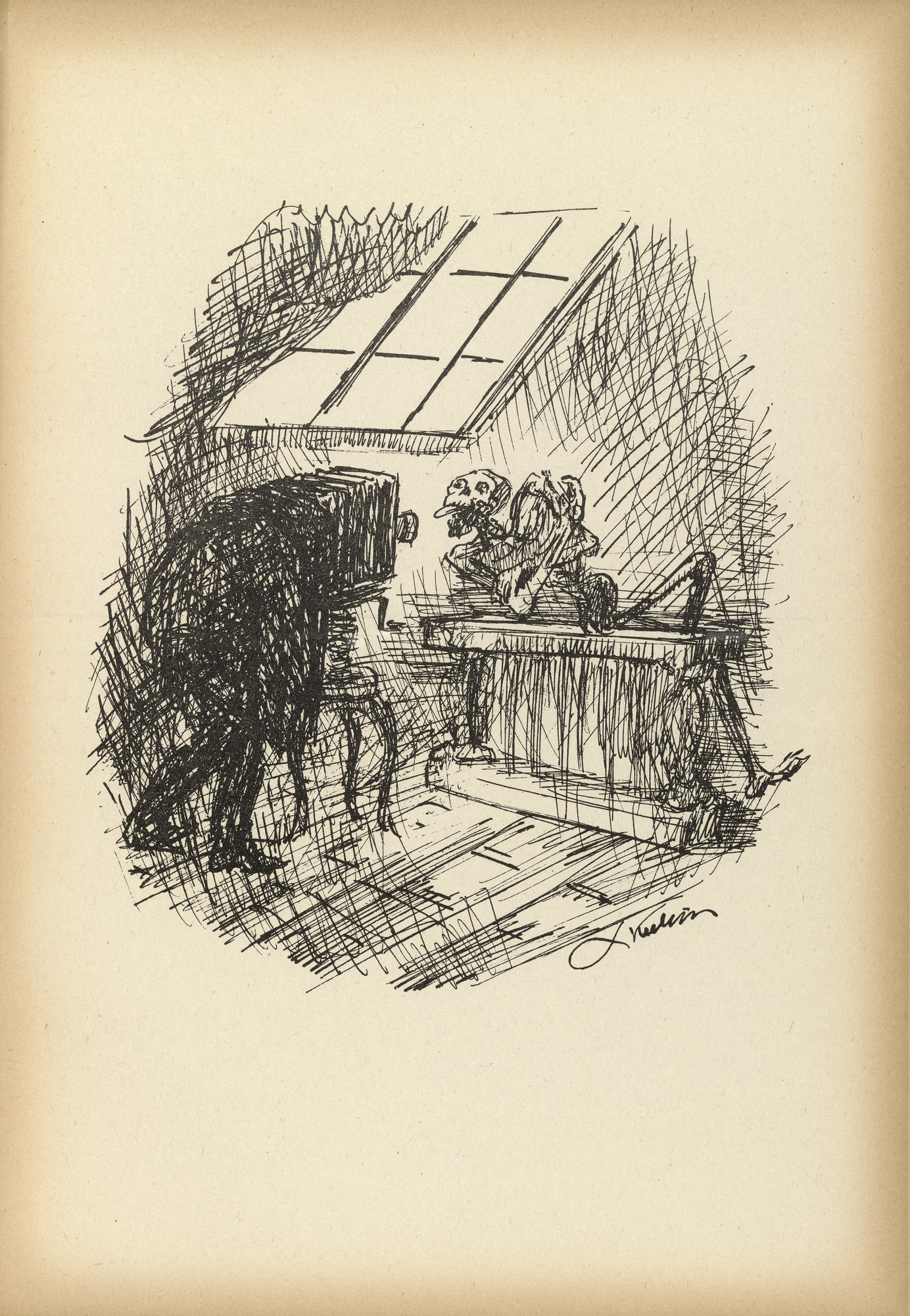 Alfred Kubin. The Photographer (Der Photograph) from Ein neuer Totentanz (A New Dance of Death)